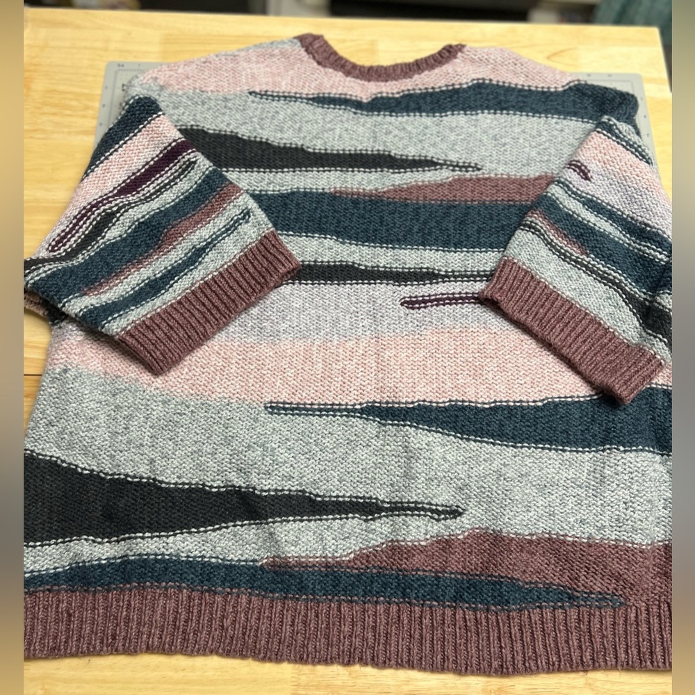 J. Jill Pure Jill Multicolored Short Sleeve Sweater Sz 2xl